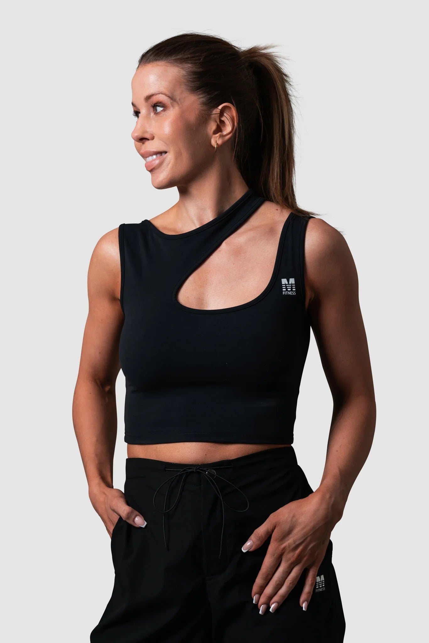 Heiður svartur toppur- MFitness