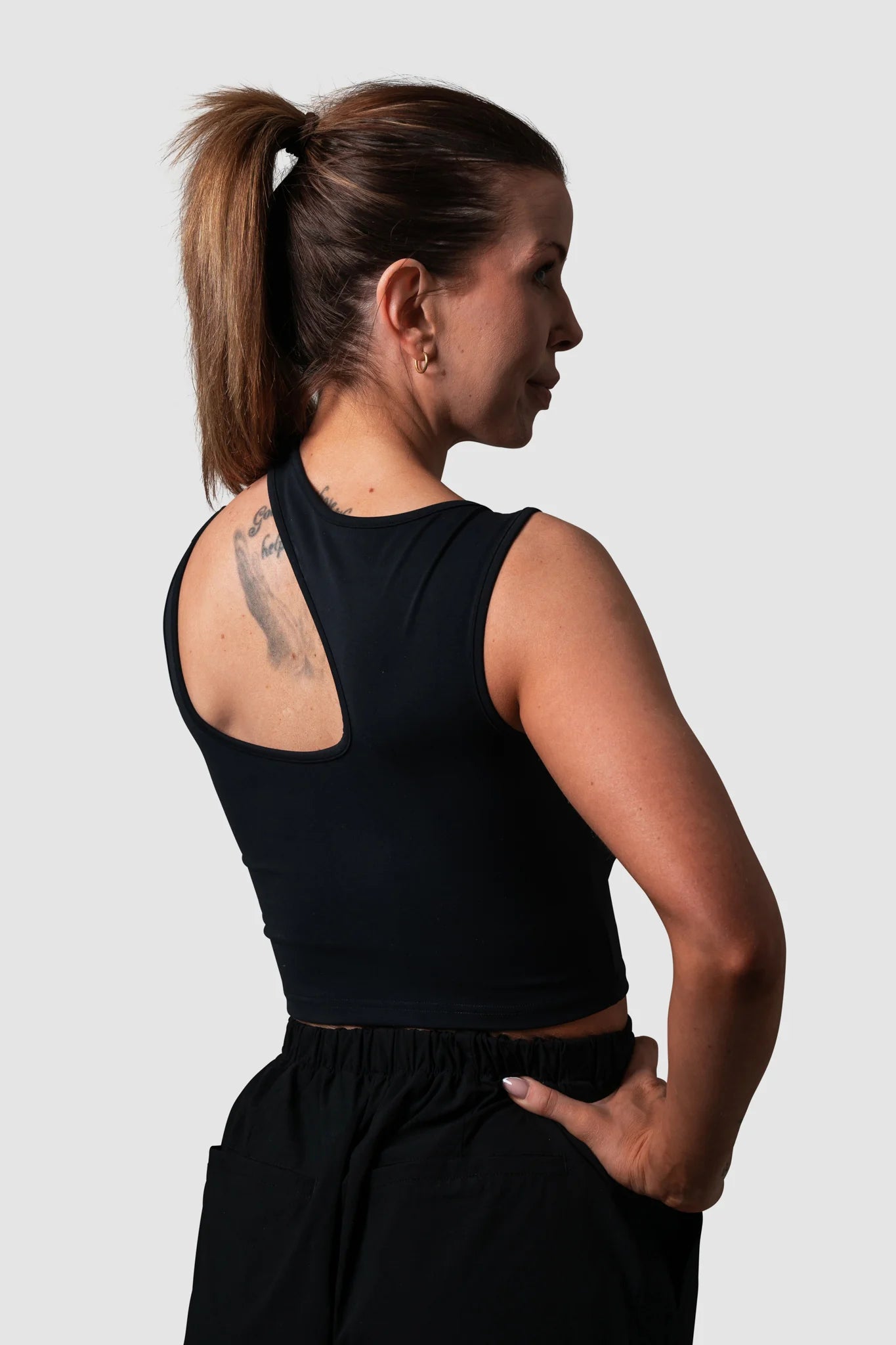 Heiður svartur toppur- MFitness