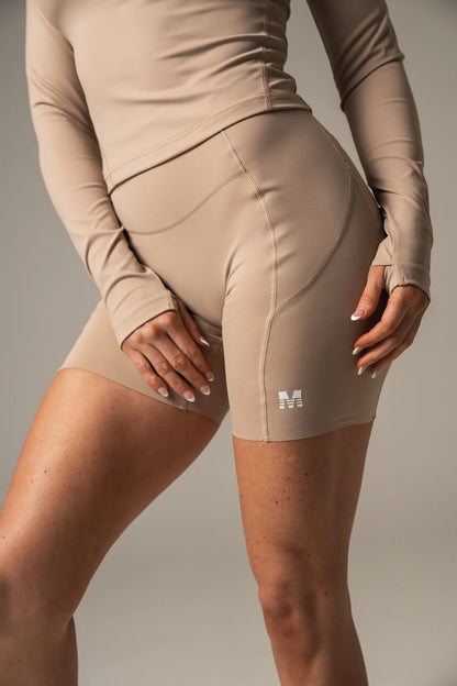 Aria khaki stuttbuxur- MFitness