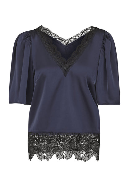 Love1079 Navy/Black toppur- Love & Divine